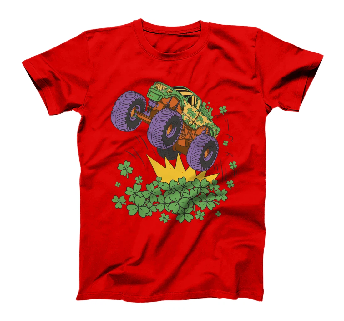 Monster Truck & clover St. Patricks Gift T-Shirt