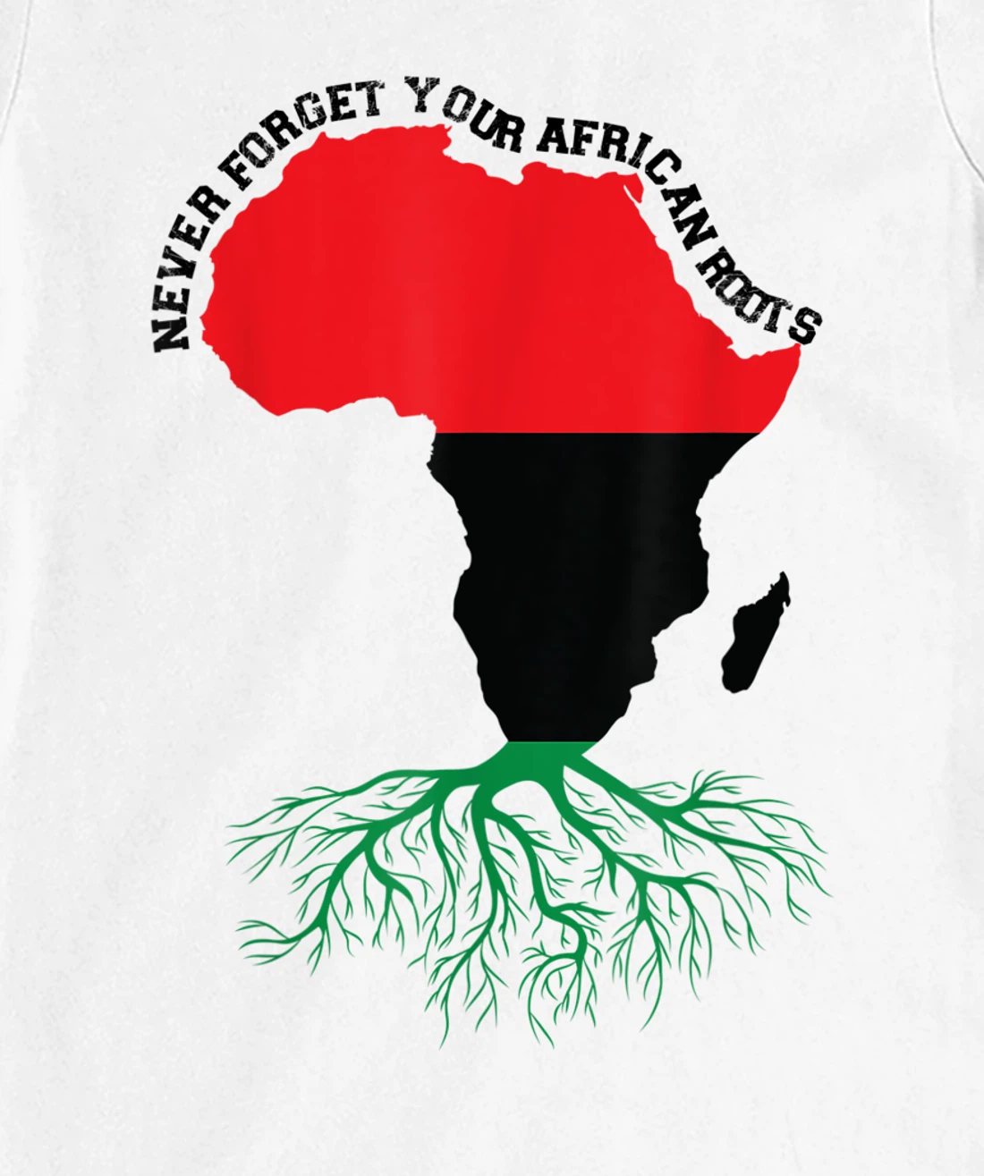 Never Forget Your African Roots Black History T-Shirt, Women T-Shirt