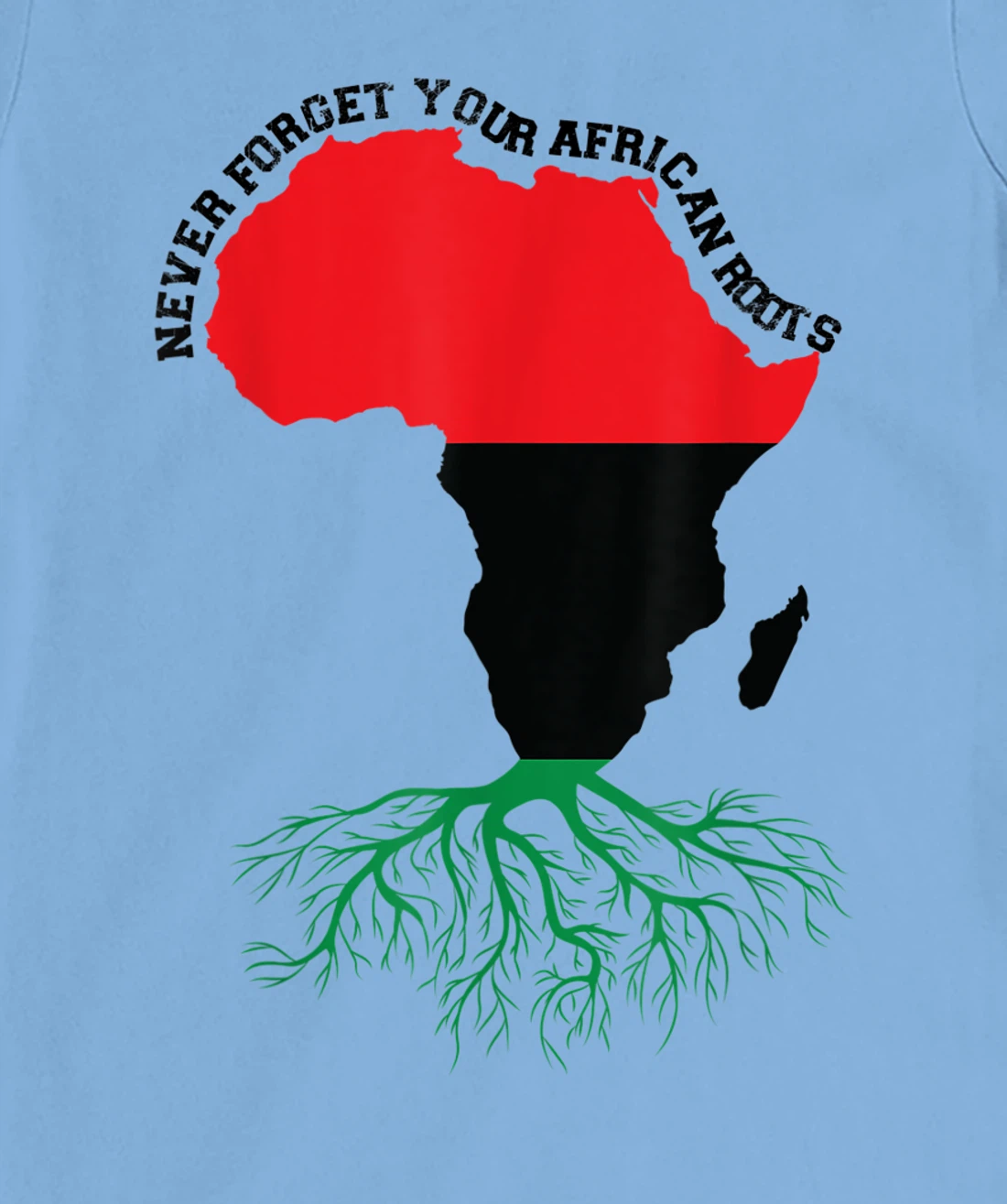 Never Forget Your African Roots Black History T-Shirt, Women T-Shirt