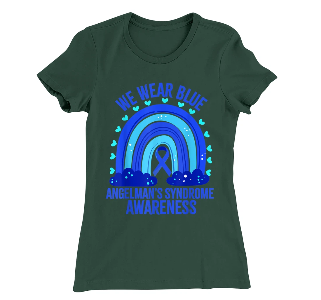 We Wear Blue For Angelman’s Syndrome Awareness Quote T-Shirt, Women T-Shirt