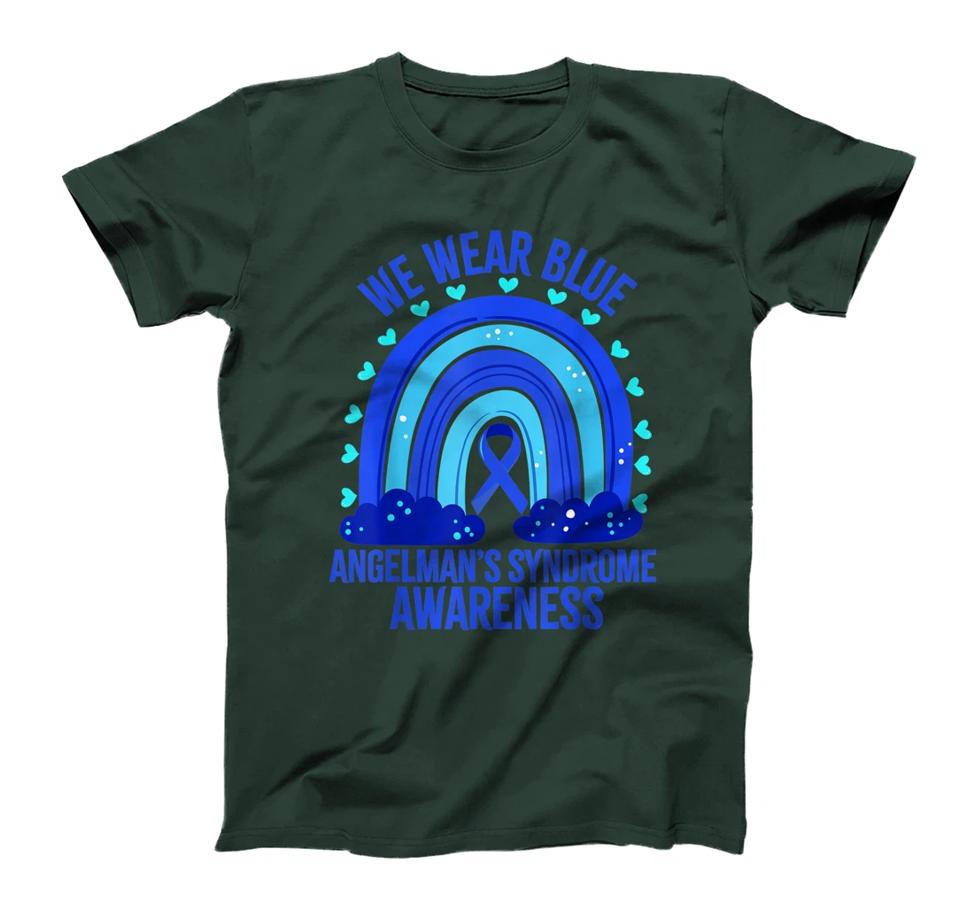 We Wear Blue For Angelman’s Syndrome Awareness Quote T-Shirt, Women T-Shirt