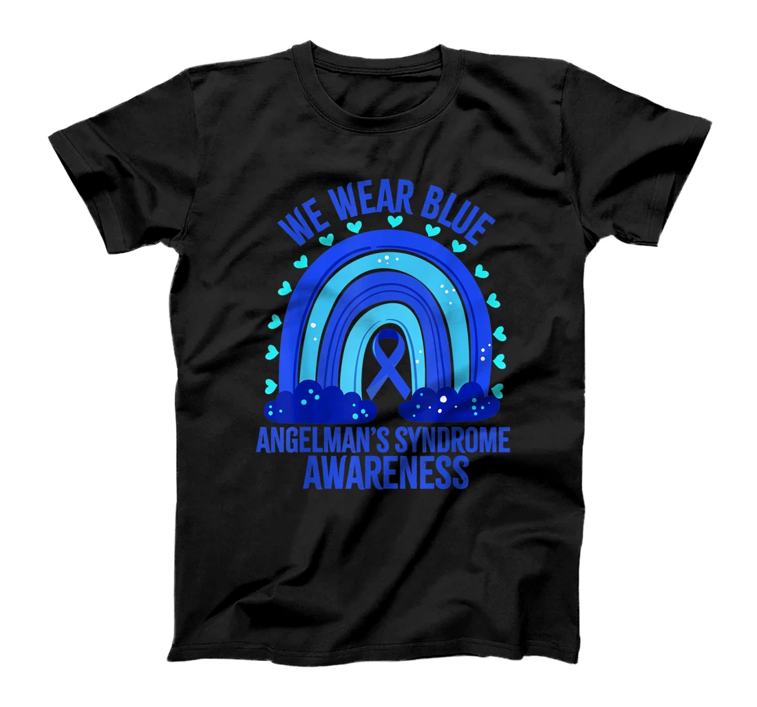 We Wear Blue For Angelman’s Syndrome Awareness Quote T-Shirt, Women T-Shirt