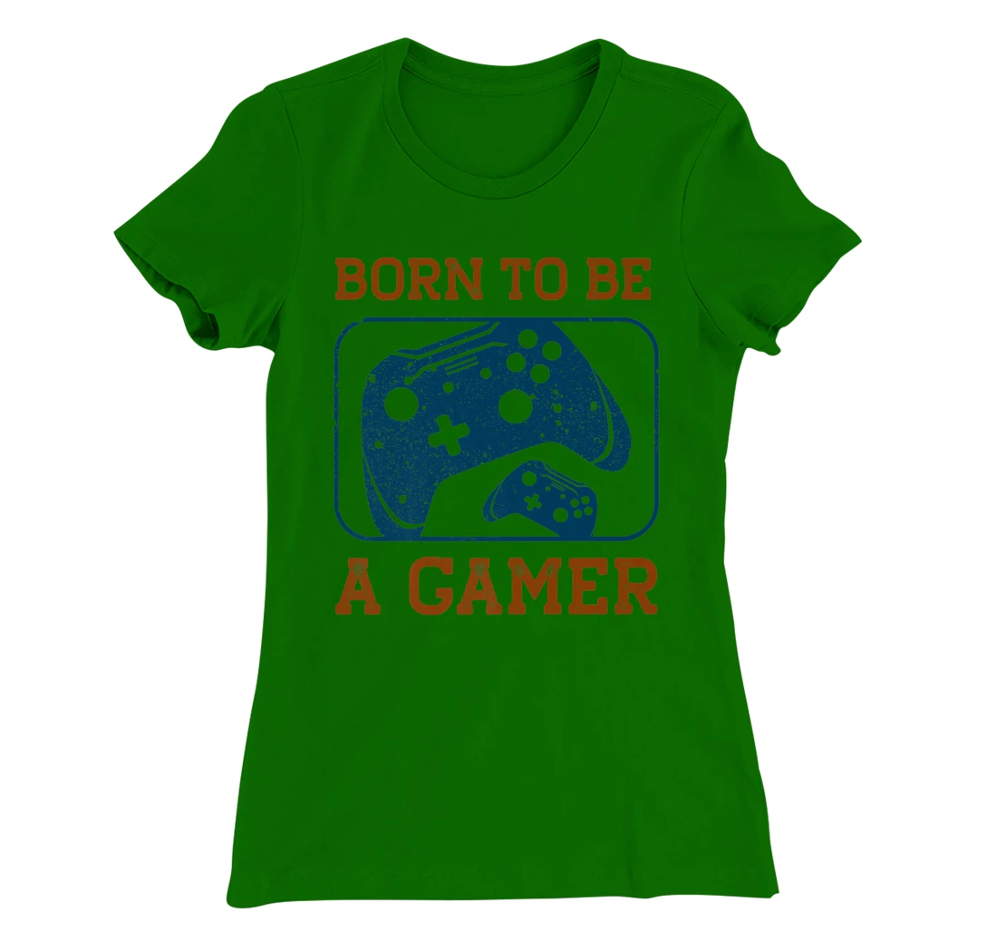 Born to be a Gamer T-Shirt, Kid T-Shirt and Women T-Shirt with Saying Print, Design T-Shirt, Kid T-Shirt and Women T-Shirt Gamer Long Sleeve T-Shirt, Kid T-Shirt and Women T-Shirt