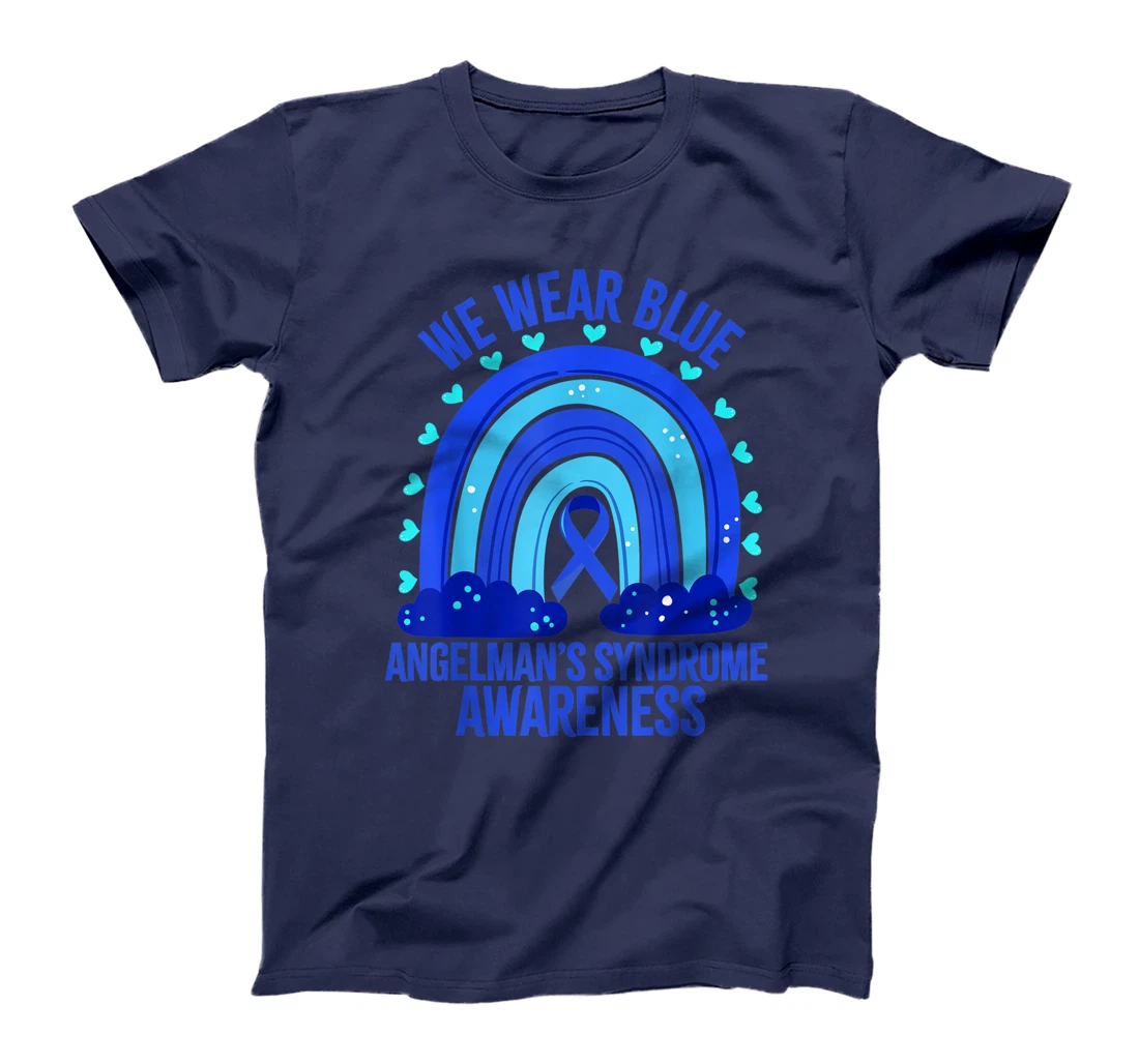 We Wear Blue For Angelman’s Syndrome Awareness Quote T-Shirt, Women T-Shirt