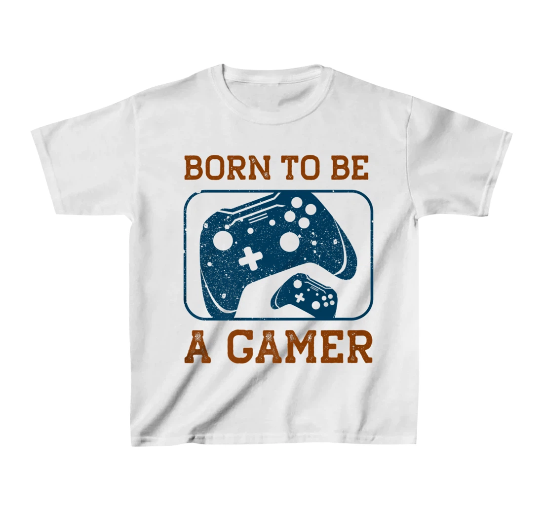 Born to be a Gamer T-Shirt, Kid T-Shirt and Women T-Shirt with Saying Print, Design T-Shirt, Kid T-Shirt and Women T-Shirt Gamer Long Sleeve T-Shirt, Kid T-Shirt and Women T-Shirt