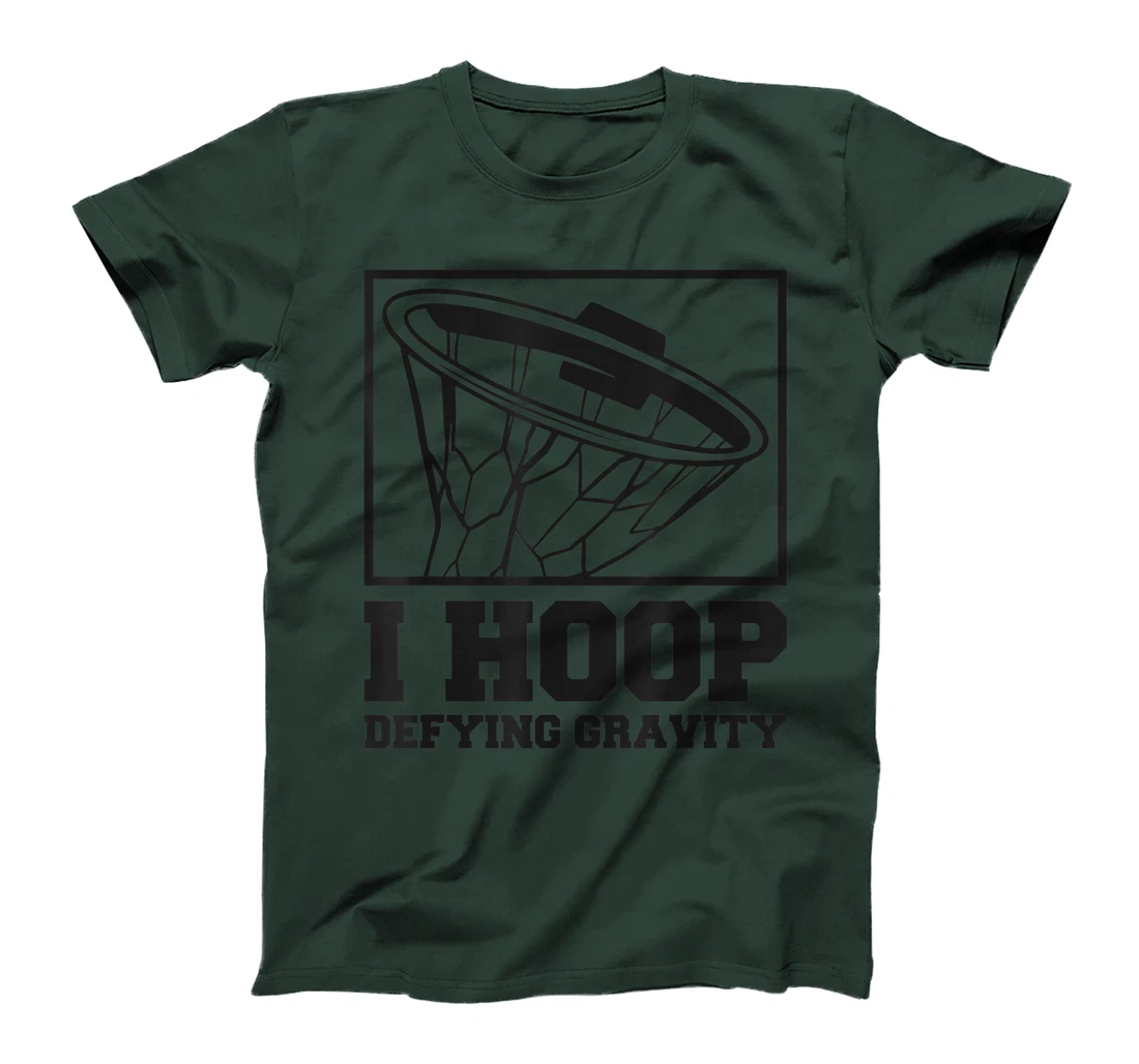 I Hoop Defying Gravity Basketball Baller T-Shirt, Women T-Shirt