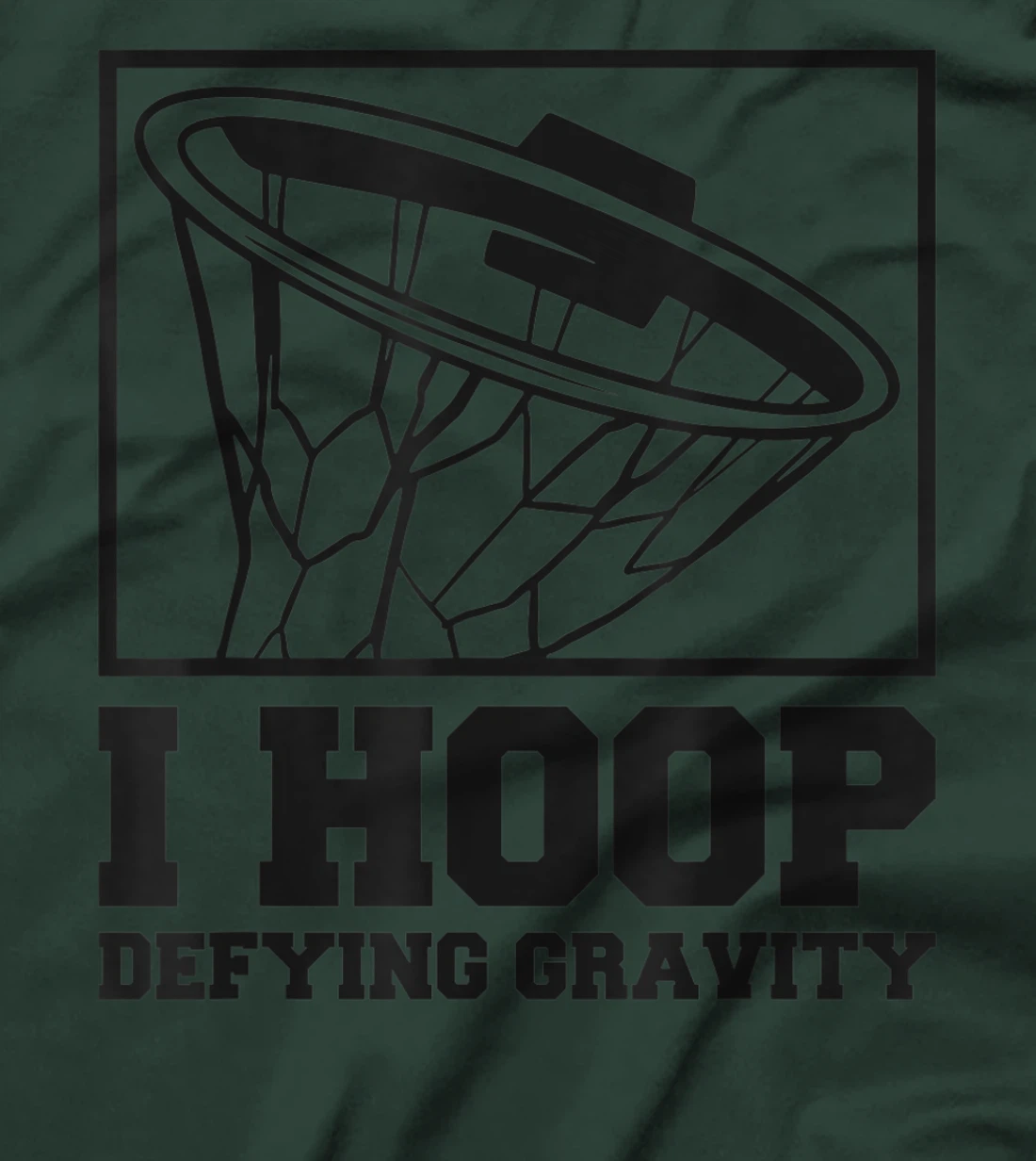 I Hoop Defying Gravity Basketball Baller T-Shirt, Women T-Shirt