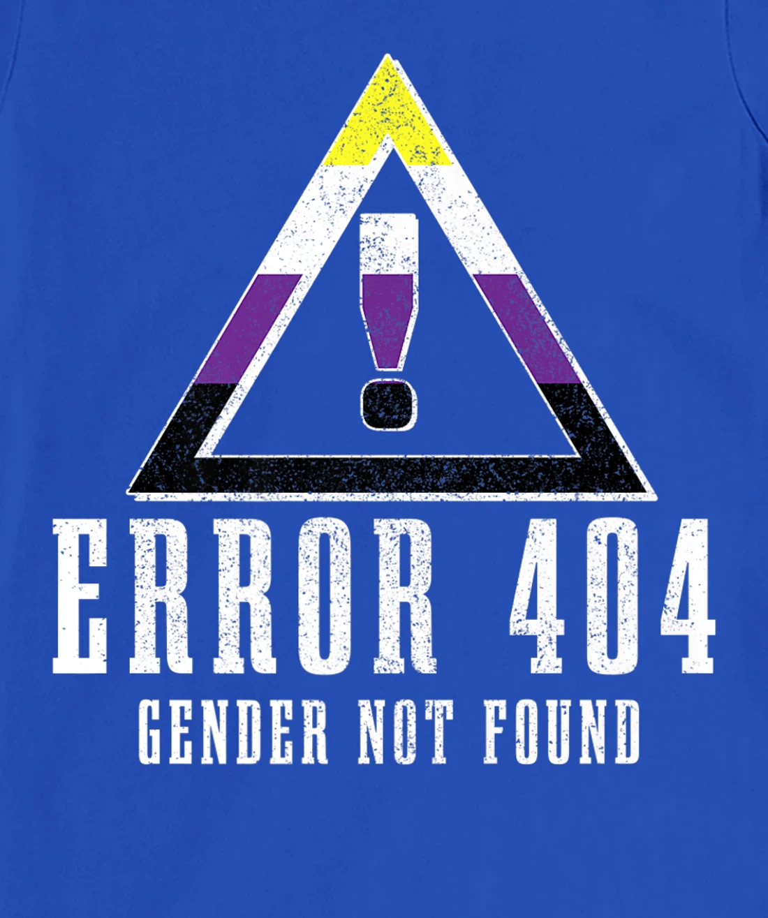 Error 404 Gender Not Found Non Binary Flag Funny LGBTQ Pride T-Shirt, Women T-Shirt