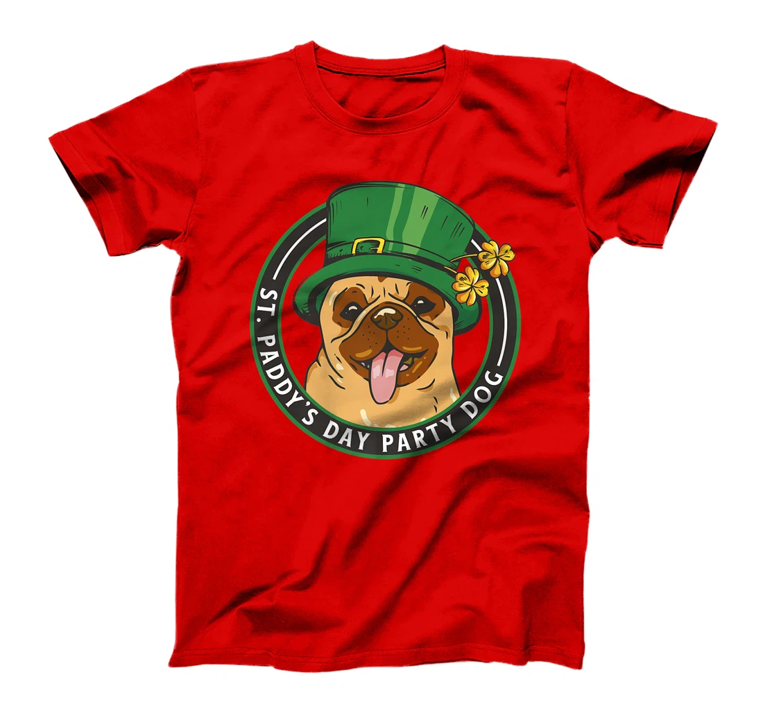 St. Pattys Day Party Dog Pug Lover Patricks Day Leprechaun T-Shirt, Kid T-Shirt and Women T-Shirt