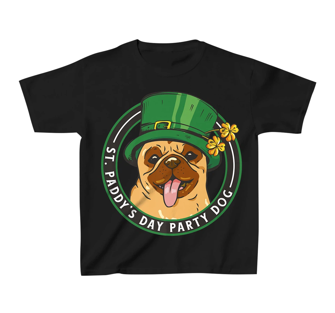 St. Pattys Day Party Dog Pug Lover Patricks Day Leprechaun T-Shirt, Kid T-Shirt and Women T-Shirt