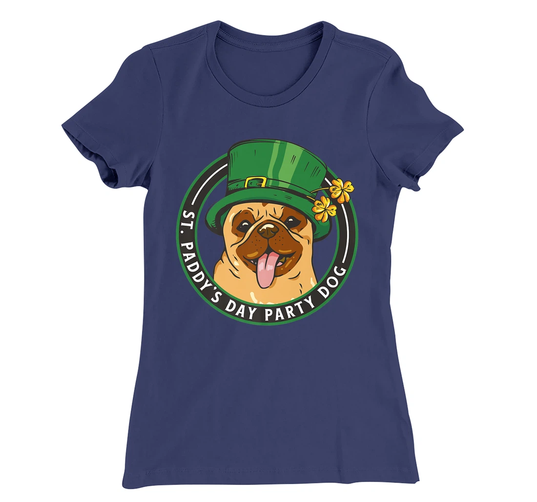 St. Pattys Day Party Dog Pug Lover Patricks Day Leprechaun T-Shirt, Kid T-Shirt and Women T-Shirt