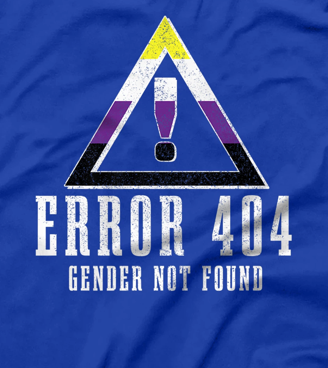Error 404 Gender Not Found Non Binary Flag Funny LGBTQ Pride T-Shirt, Women T-Shirt