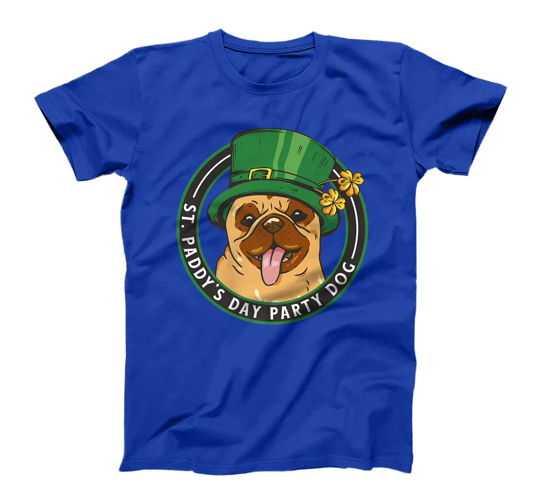 St. Pattys Day Party Dog Pug Lover Patricks Day Leprechaun T-Shirt, Kid T-Shirt and Women T-Shirt