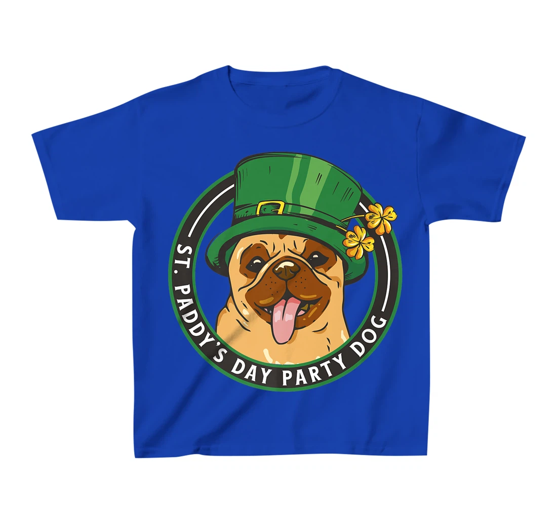 St. Pattys Day Party Dog Pug Lover Patricks Day Leprechaun T-Shirt, Kid T-Shirt and Women T-Shirt