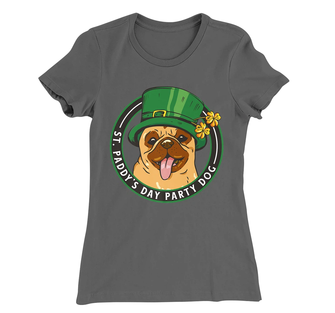St. Pattys Day Party Dog Pug Lover Patricks Day Leprechaun T-Shirt, Kid T-Shirt and Women T-Shirt