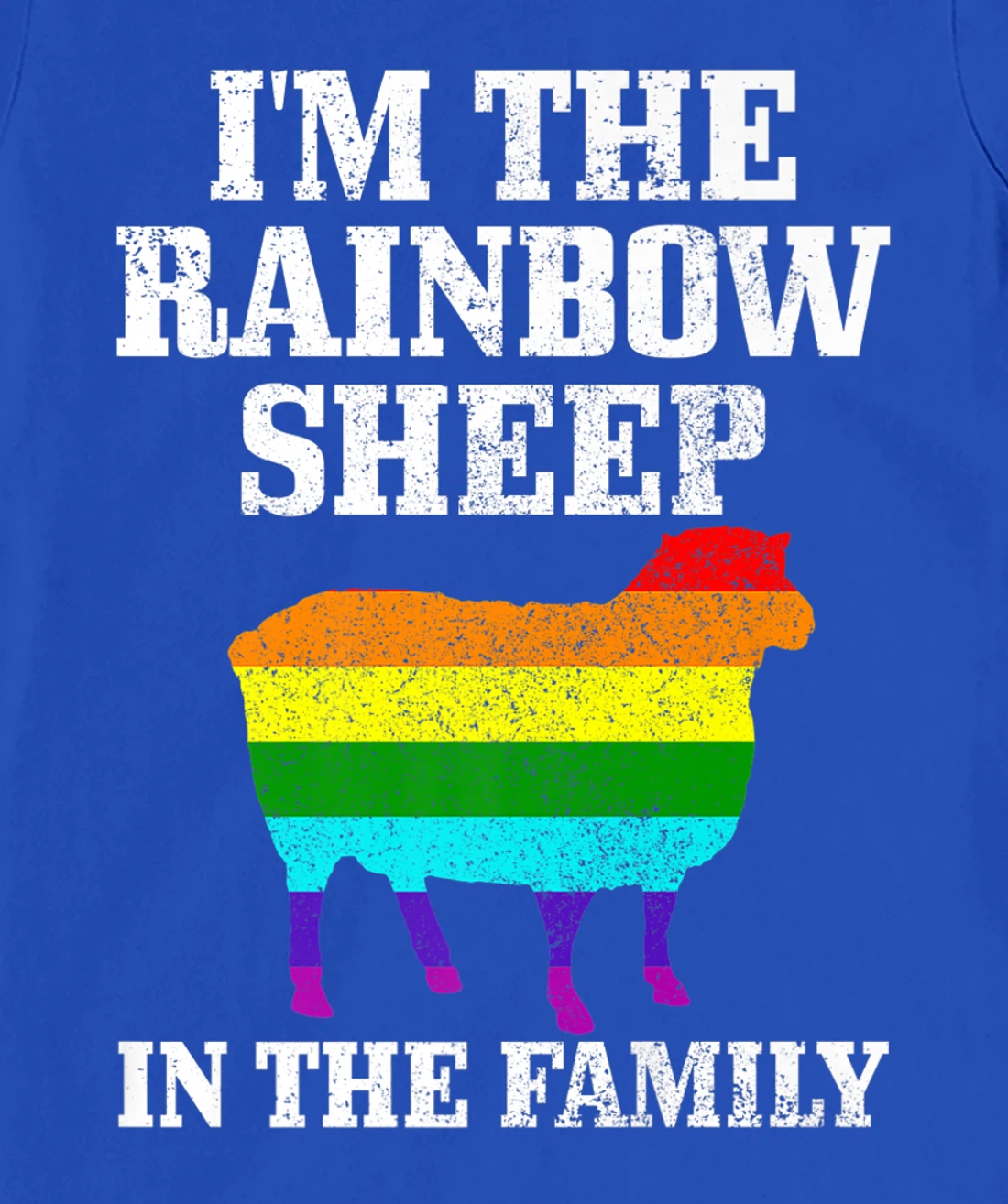Gay Pride Month Funny LGBTQ Rainbow Flag Sheep Queer T-Shirt, Women T-Shirt