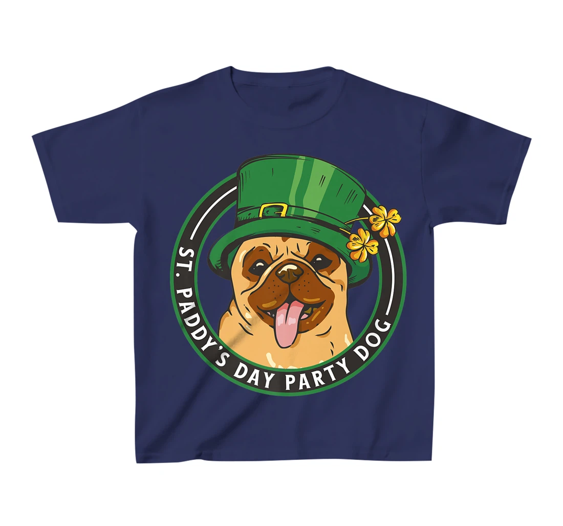St. Pattys Day Party Dog Pug Lover Patricks Day Leprechaun T-Shirt, Kid T-Shirt and Women T-Shirt