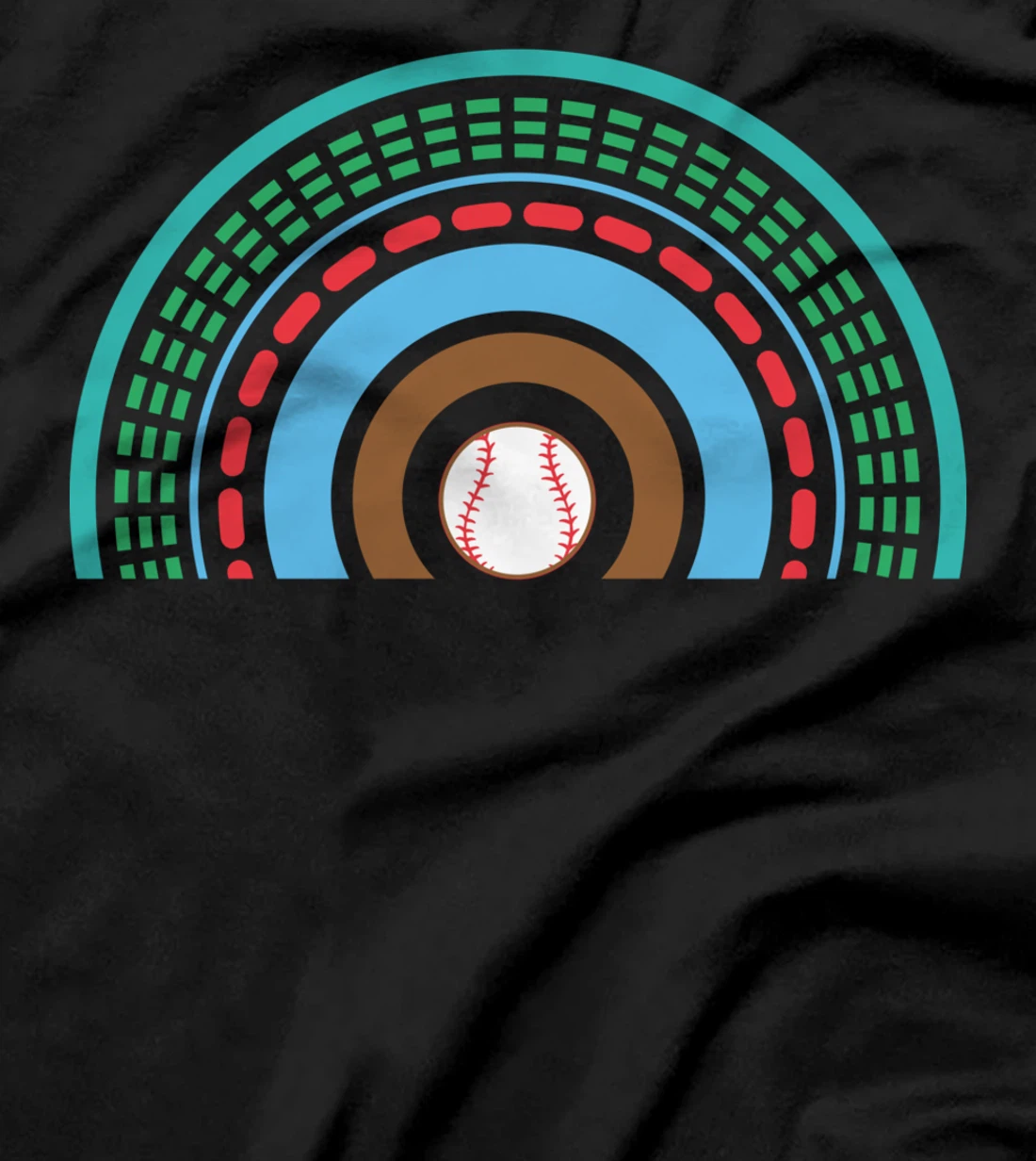 Baseball Rainbow Cool Sports Player Coach Pitcher Catcher T-Shirt