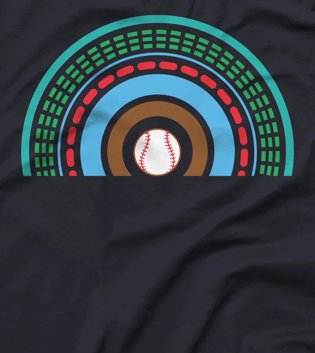 Baseball Rainbow Cool Sports Player Coach Pitcher Catcher T-Shirt