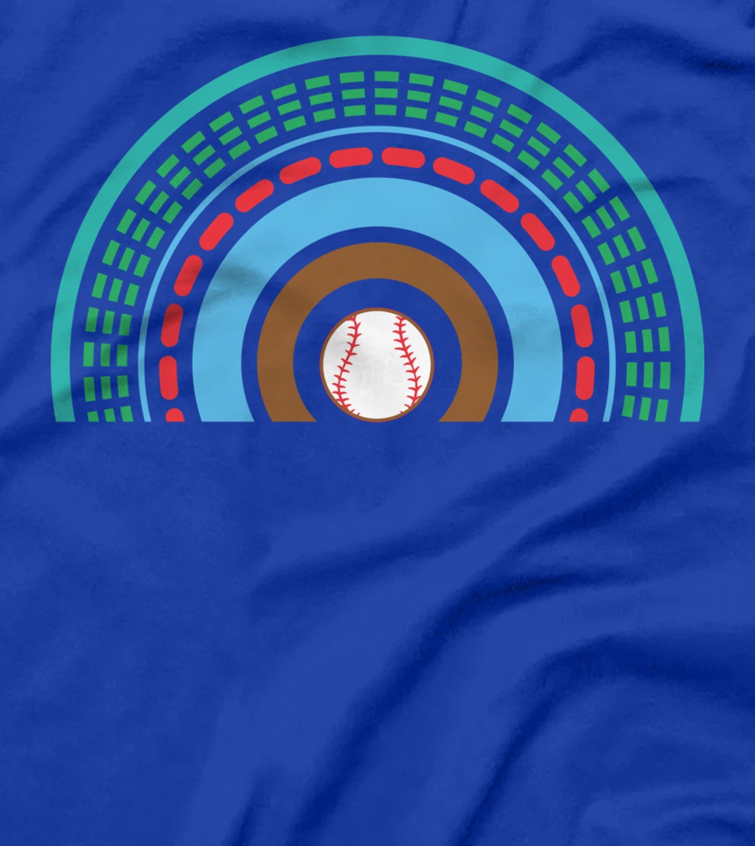 Baseball Rainbow Cool Sports Player Coach Pitcher Catcher T-Shirt