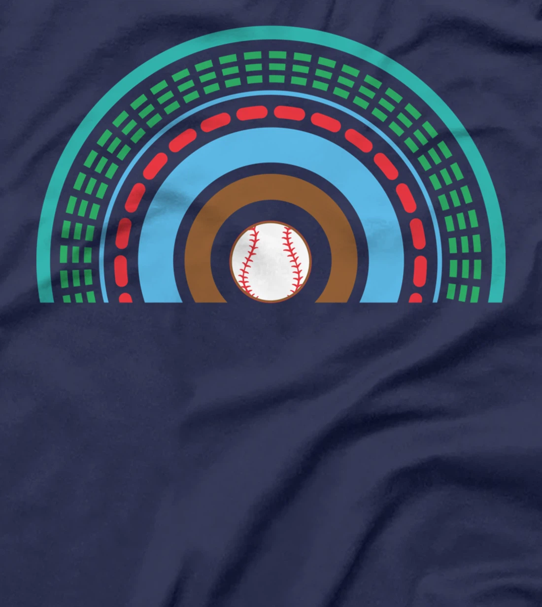 Baseball Rainbow Cool Sports Player Coach Pitcher Catcher T-Shirt