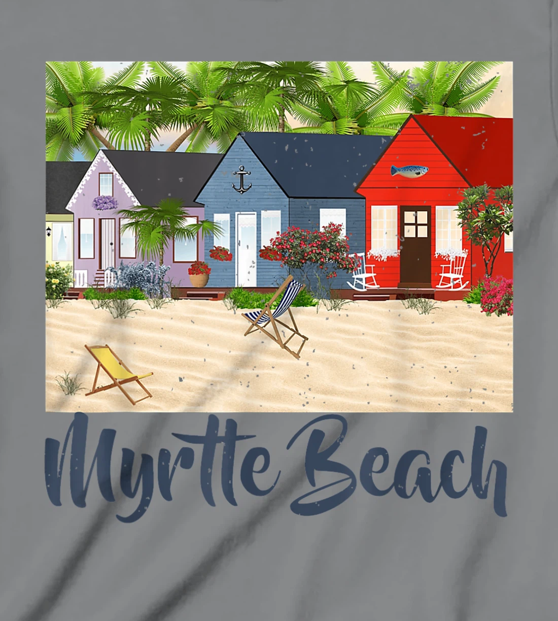 Womens Myrtle Beach South Carolina Ocean Summer House Cottage T-Shirt, Kid T-Shirt and Women T-Shirt