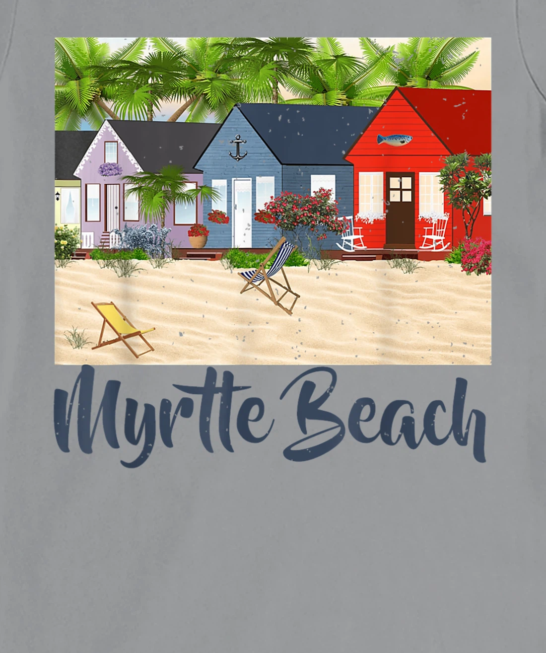 Womens Myrtle Beach South Carolina Ocean Summer House Cottage T-Shirt, Kid T-Shirt and Women T-Shirt