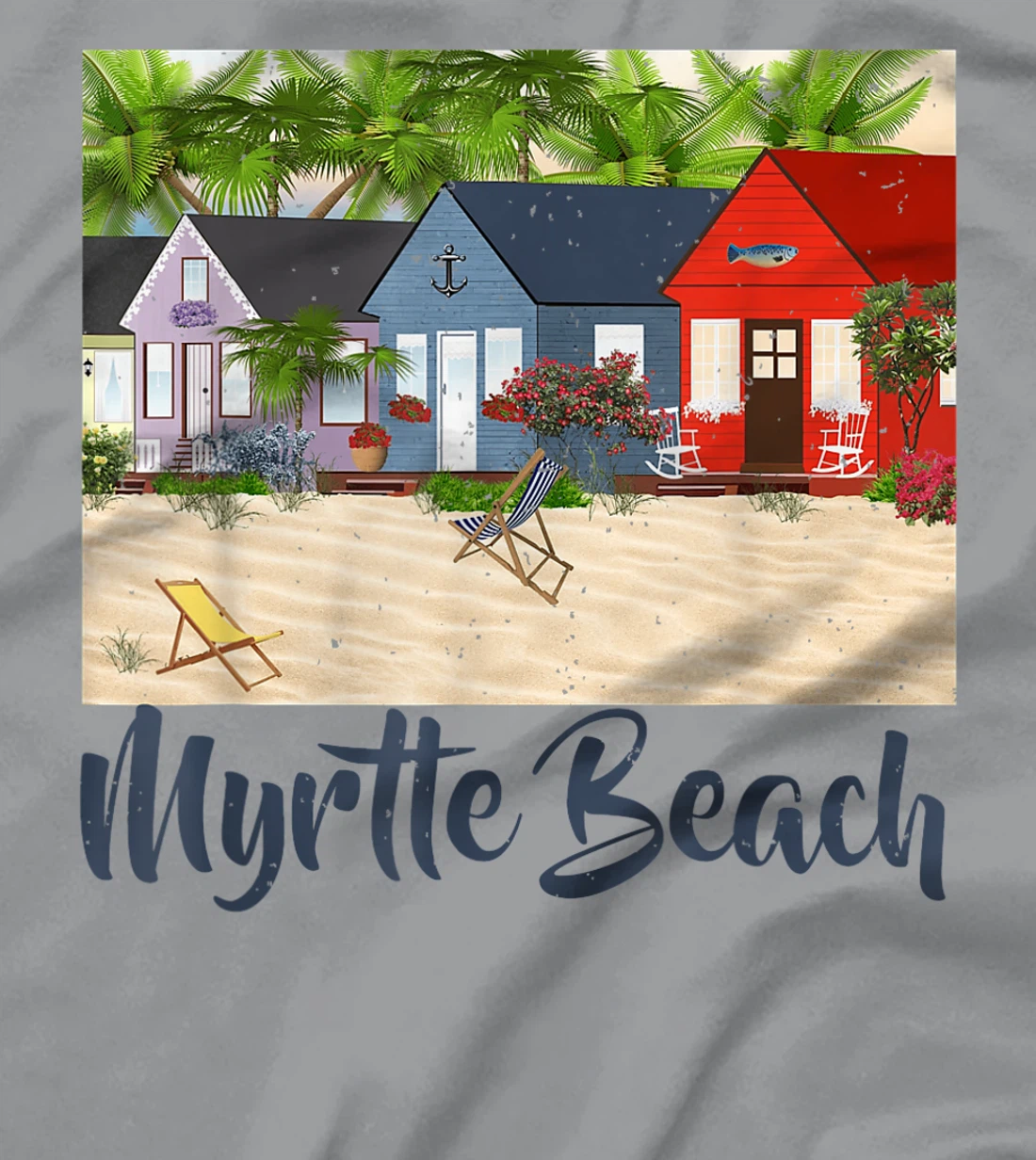 Womens Myrtle Beach South Carolina Ocean Summer House Cottage T-Shirt, Kid T-Shirt and Women T-Shirt