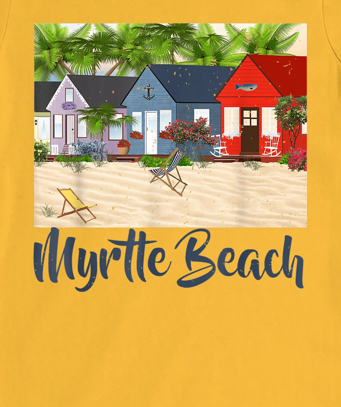Womens Myrtle Beach South Carolina Ocean Summer House Cottage T-Shirt, Kid T-Shirt and Women T-Shirt
