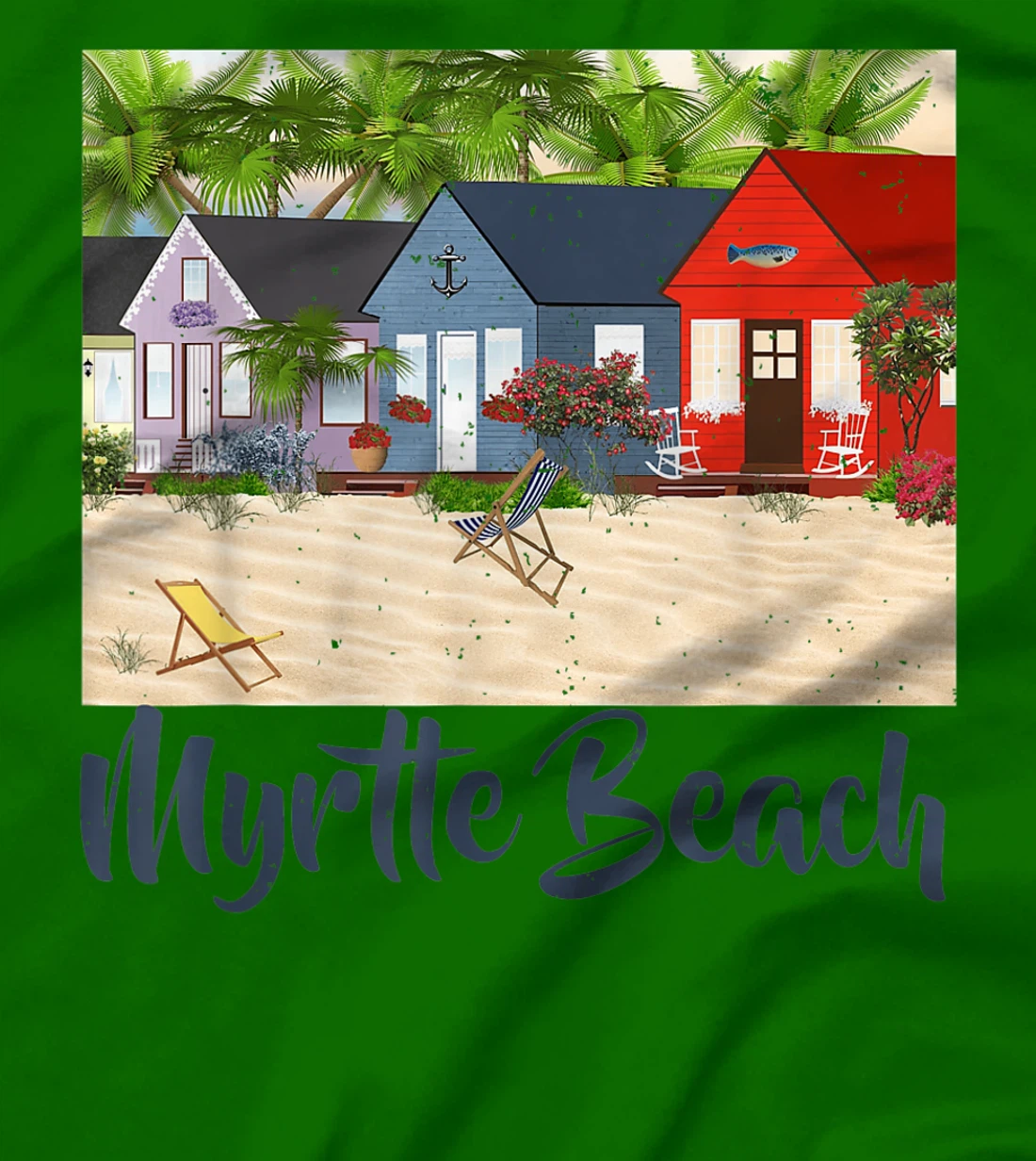 Womens Myrtle Beach South Carolina Ocean Summer House Cottage T-Shirt, Kid T-Shirt and Women T-Shirt