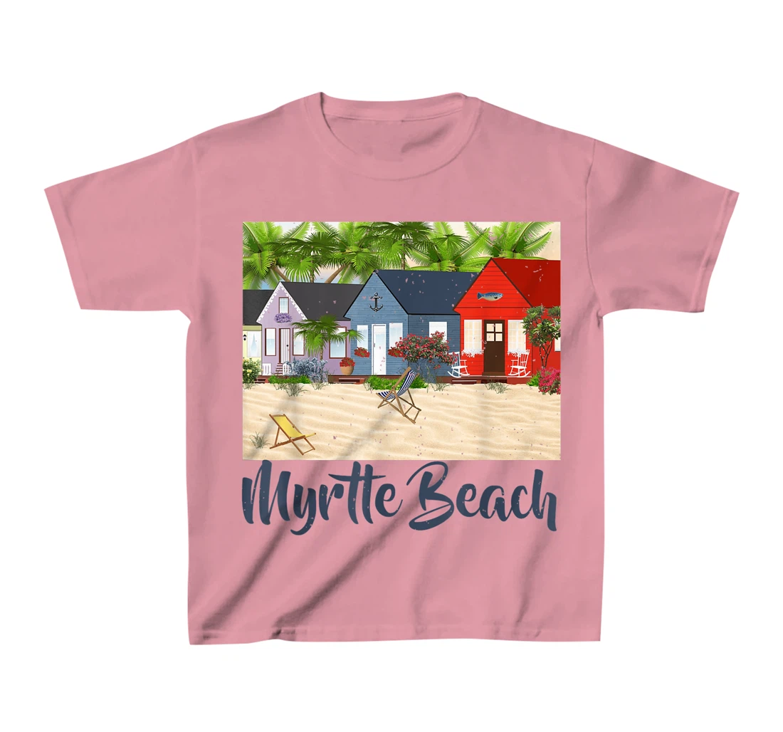 Womens Myrtle Beach South Carolina Ocean Summer House Cottage T-Shirt, Kid T-Shirt and Women T-Shirt