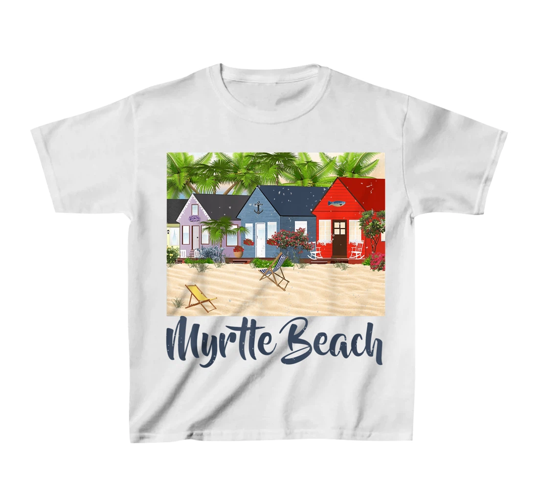 Womens Myrtle Beach South Carolina Ocean Summer House Cottage T-Shirt, Kid T-Shirt and Women T-Shirt