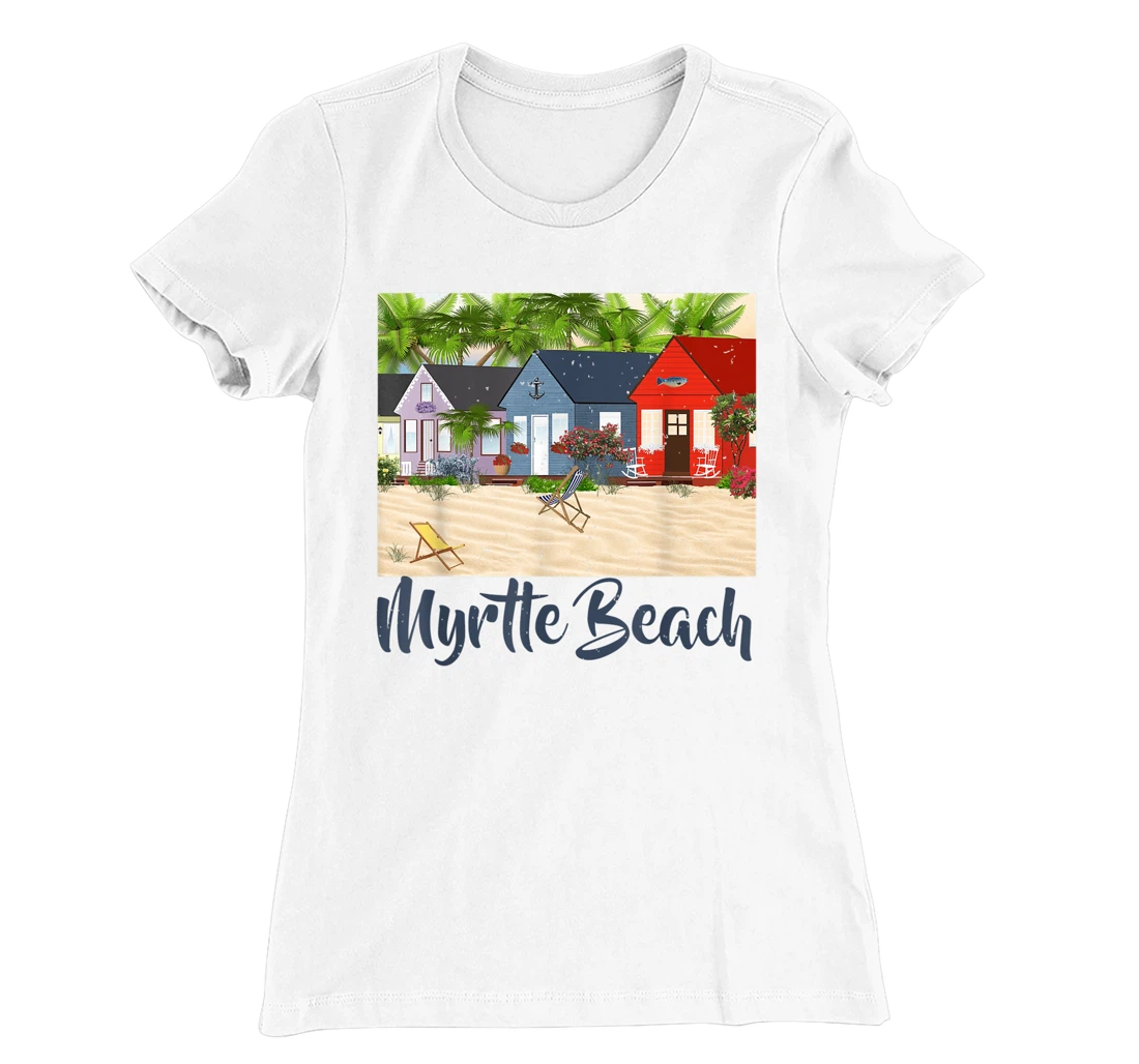 Womens Myrtle Beach South Carolina Ocean Summer House Cottage T-Shirt, Kid T-Shirt and Women T-Shirt