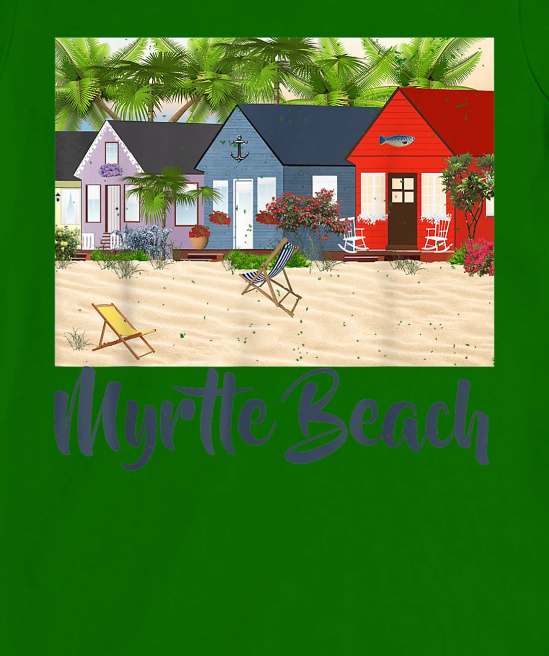 Womens Myrtle Beach South Carolina Ocean Summer House Cottage T-Shirt, Kid T-Shirt and Women T-Shirt