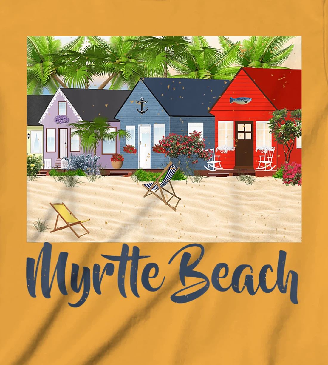 Womens Myrtle Beach South Carolina Ocean Summer House Cottage T-Shirt, Kid T-Shirt and Women T-Shirt