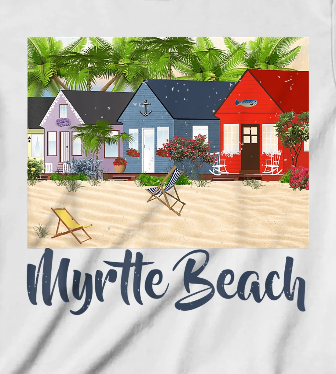 Womens Myrtle Beach South Carolina Ocean Summer House Cottage T-Shirt, Kid T-Shirt and Women T-Shirt
