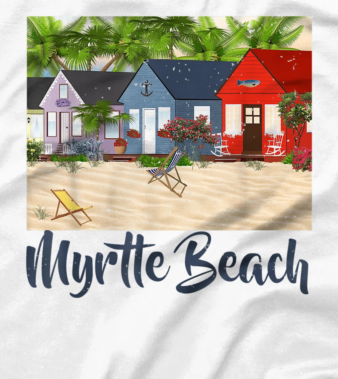 Womens Myrtle Beach South Carolina Ocean Summer House Cottage T-Shirt, Kid T-Shirt and Women T-Shirt