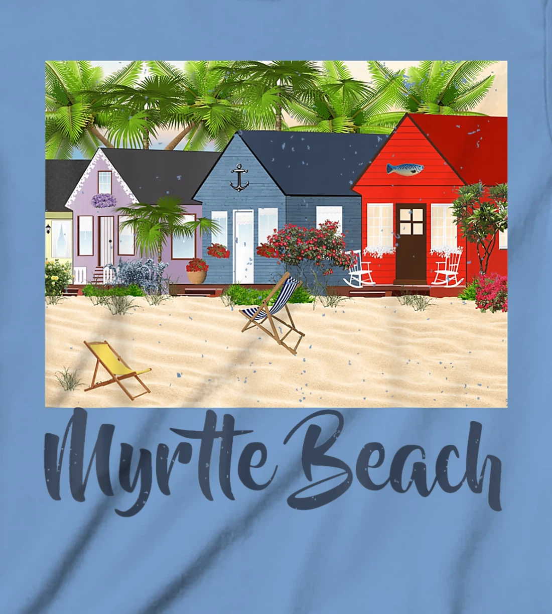 Womens Myrtle Beach South Carolina Ocean Summer House Cottage T-Shirt, Kid T-Shirt and Women T-Shirt