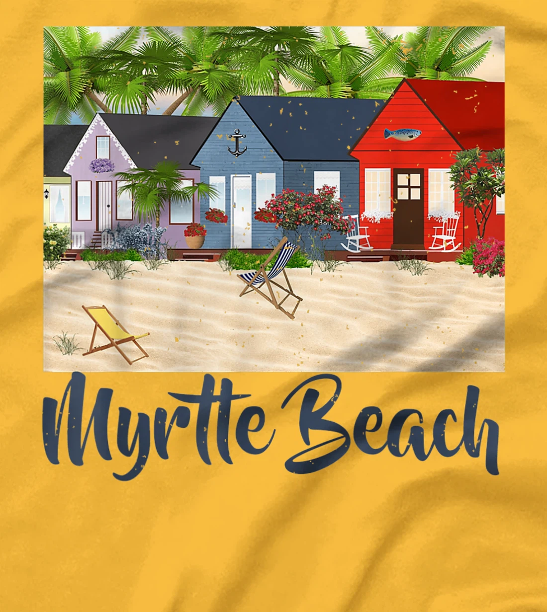 Womens Myrtle Beach South Carolina Ocean Summer House Cottage T-Shirt, Kid T-Shirt and Women T-Shirt
