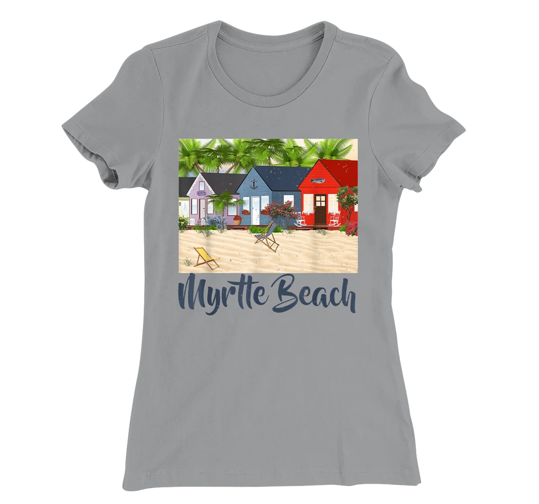 Womens Myrtle Beach South Carolina Ocean Summer House Cottage T-Shirt, Kid T-Shirt and Women T-Shirt