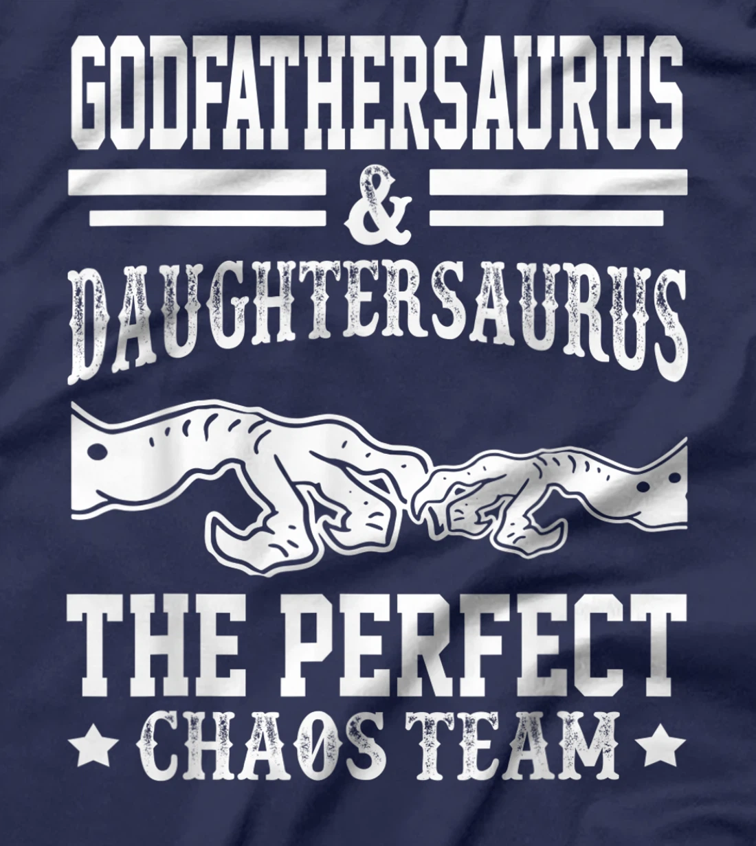 Mens Godfathersaurus And Daughtersaurus Funny Father's Day T-Shirt
