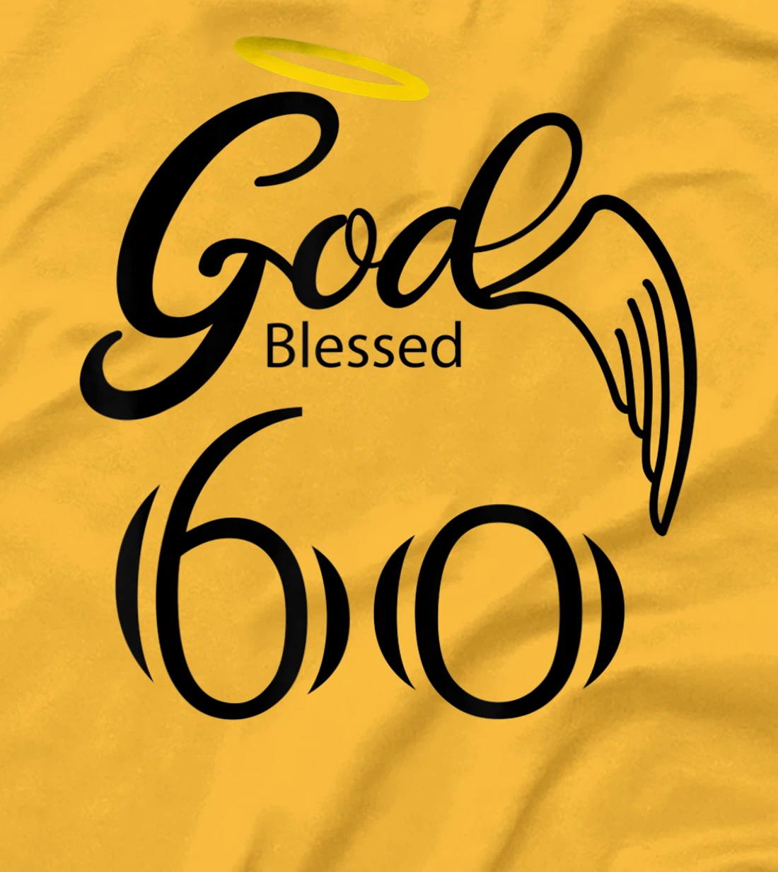 Vintage Blessed by God for 60 years Happy 60th Birthday T-Shirt