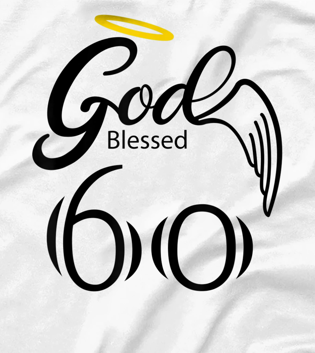 Vintage Blessed by God for 60 years Happy 60th Birthday T-Shirt