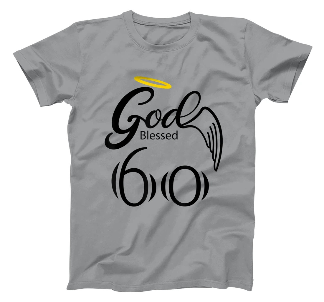 Vintage Blessed by God for 60 years Happy 60th Birthday T-Shirt