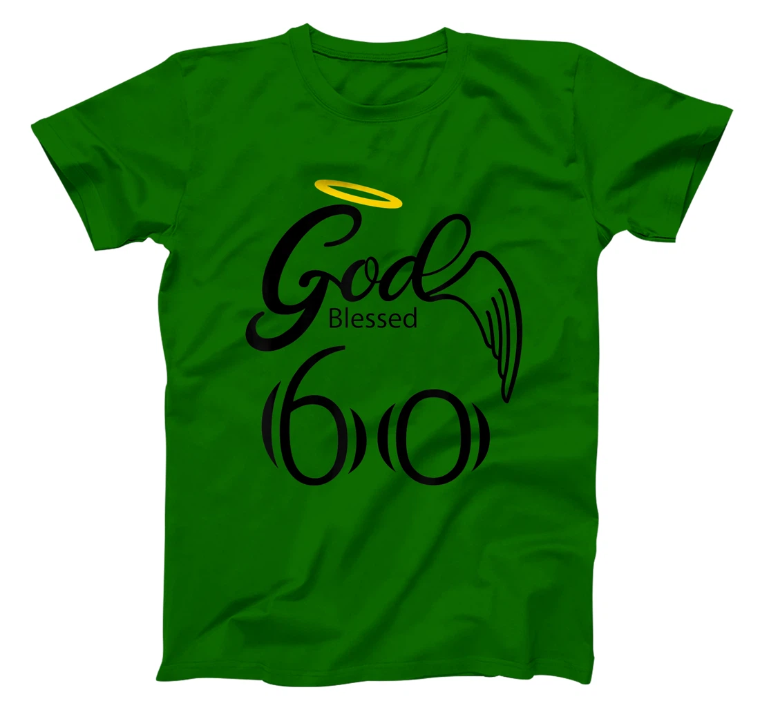 Vintage Blessed by God for 60 years Happy 60th Birthday T-Shirt