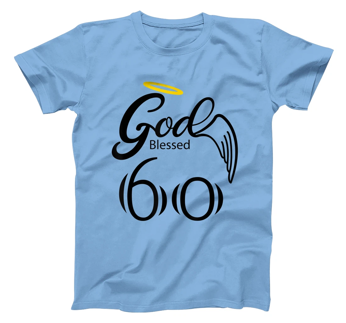 Vintage Blessed by God for 60 years Happy 60th Birthday T-Shirt