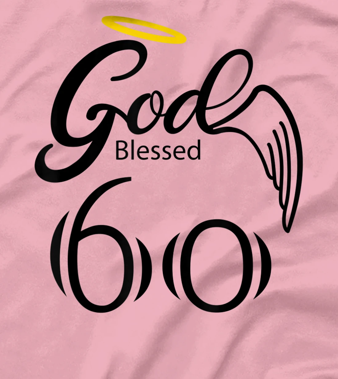 Vintage Blessed by God for 60 years Happy 60th Birthday T-Shirt