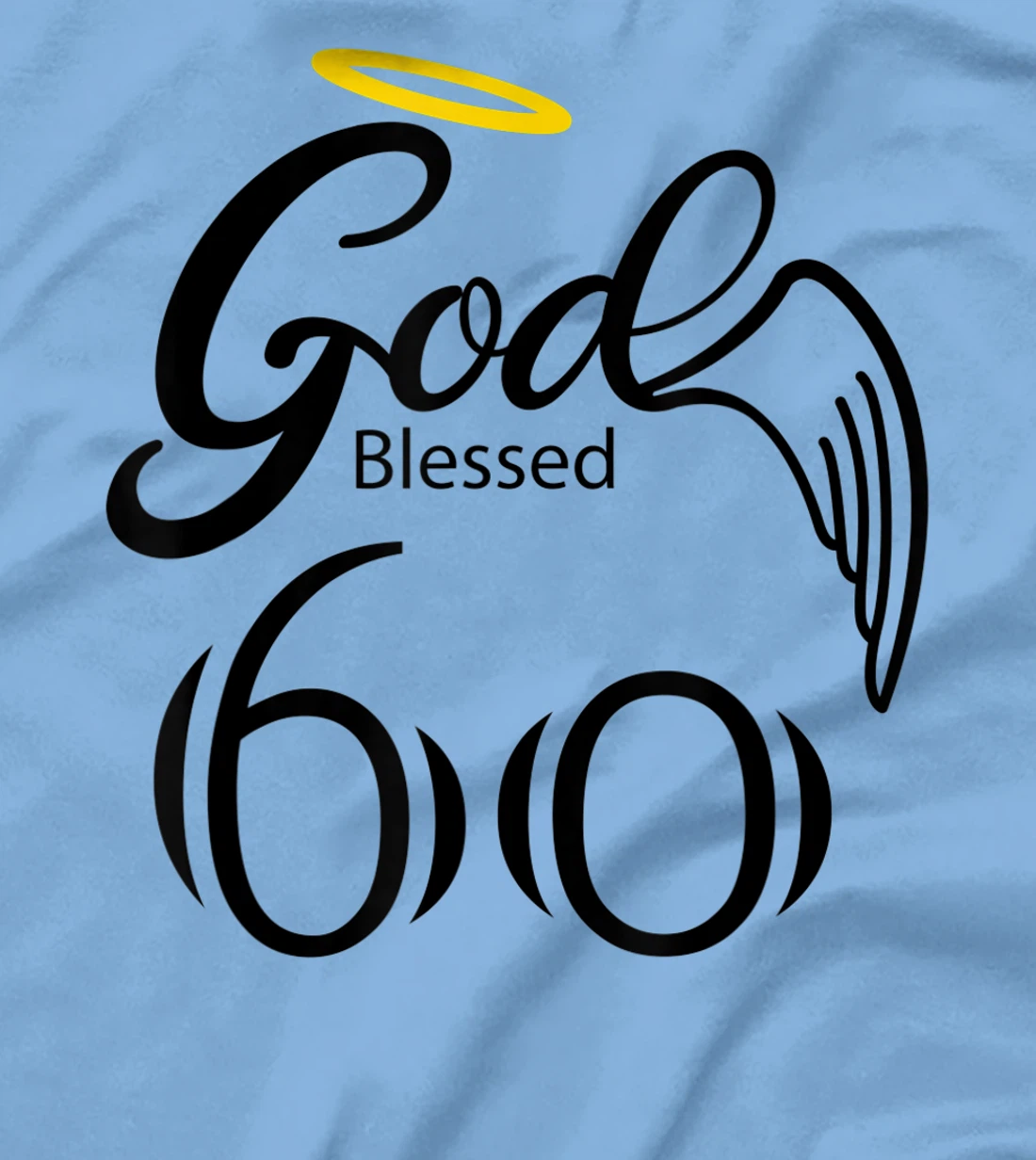Vintage Blessed by God for 60 years Happy 60th Birthday T-Shirt