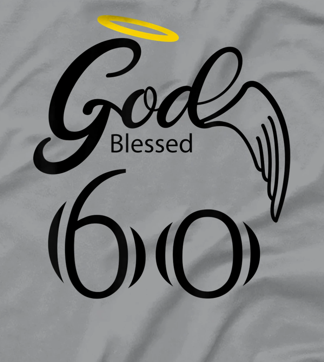 Vintage Blessed by God for 60 years Happy 60th Birthday T-Shirt