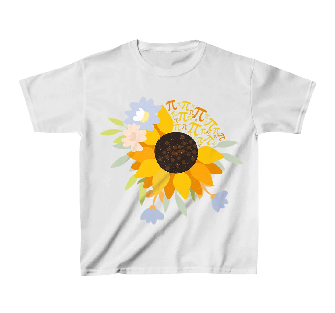 Womens Happy Pie Day Sunflower Pi Day 3.14 STEM Science Math Teache T-Shirt, Kid T-Shirt and Women T-Shirt